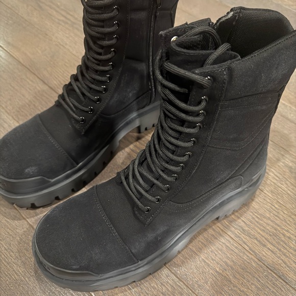 Black Balenci Strike Boots